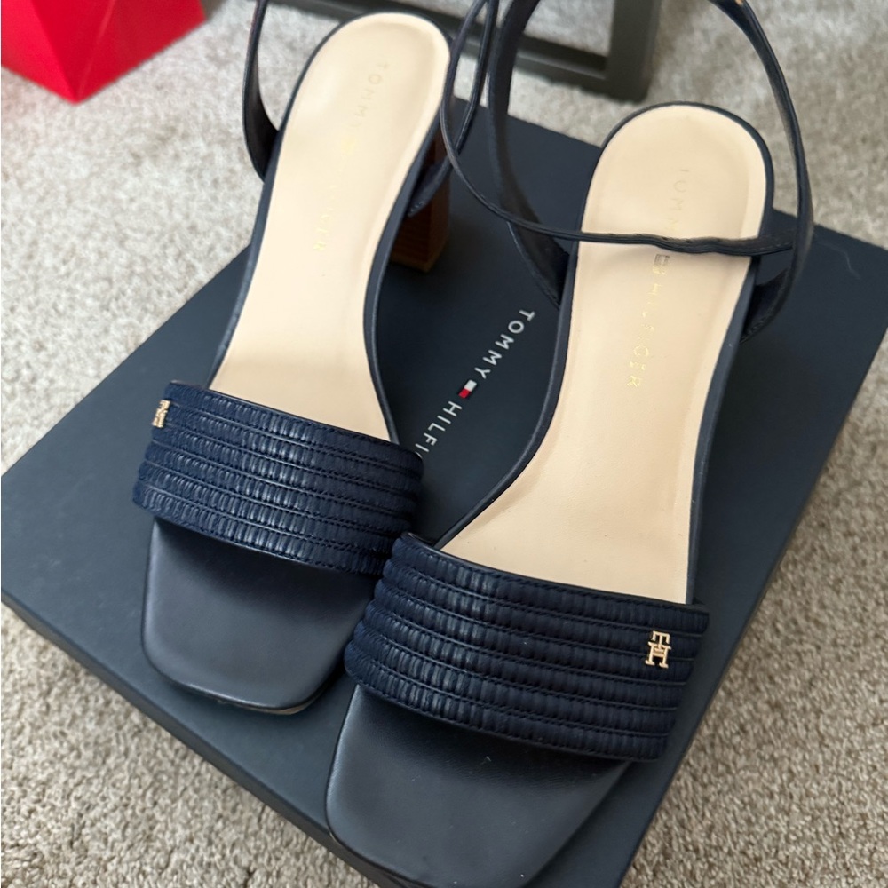 Tommy Hilfiger Women's Navy Heeled Sandals